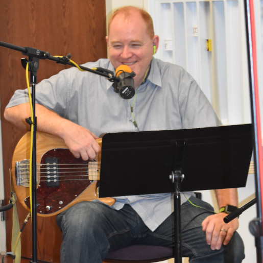 Brian with his bass