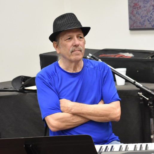 Dave at the keyboard